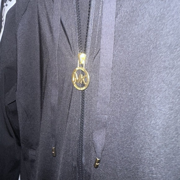 Michael Kors Women's Logo Tape Zip-Up Hoodie/Jacket Black Medium - Picture 9 of 9